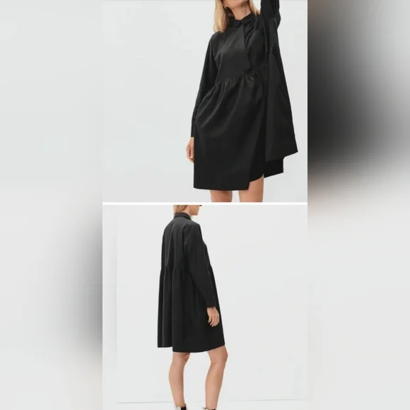 Everlane NWT Black Field Dress - M - Picture 1 of 5